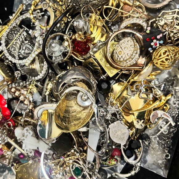 Jewelry - Big Jewelry Collection LOT in Case - bracelets earrings rings HUGE ASSORTMENT